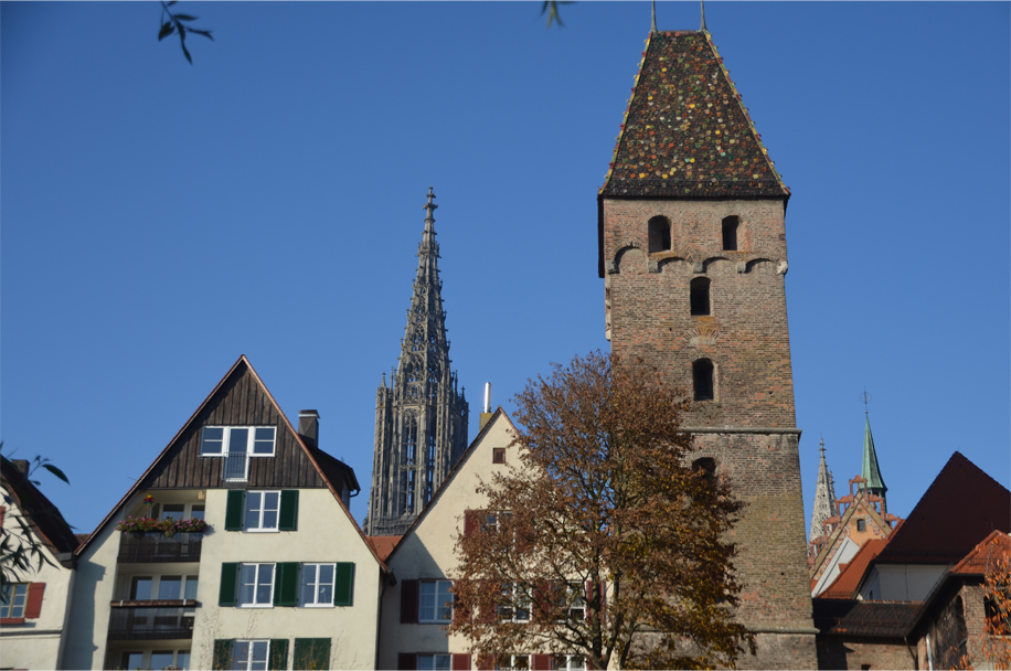 Metzgerturm ("Butchers' Tower") and the Münster's spire in the background