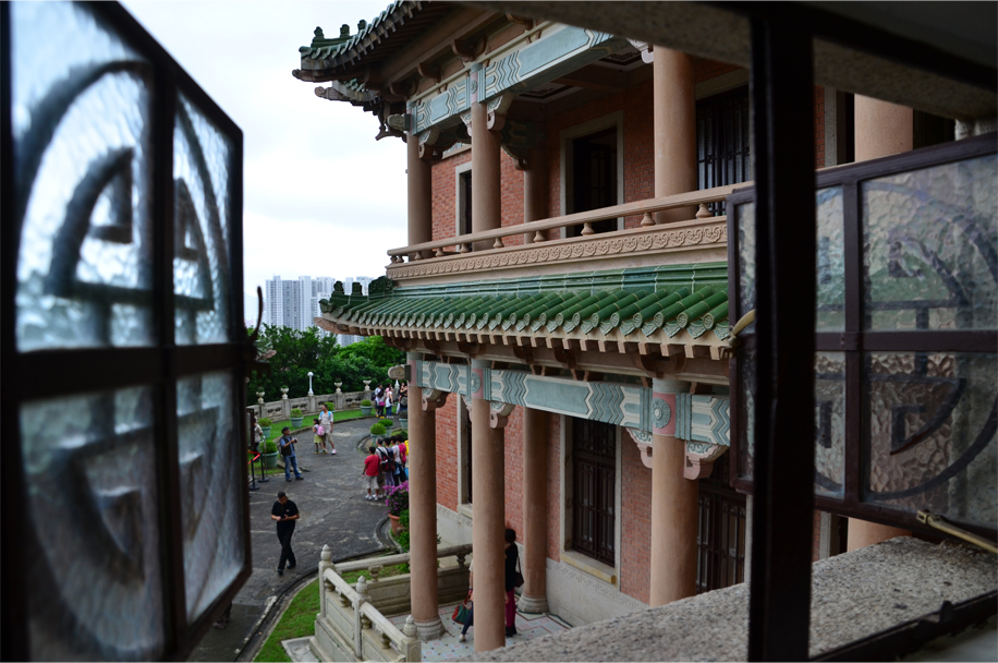 Looking out from the annex