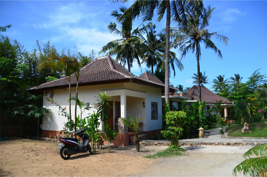 Our room and trusty scooter at Kuta Cove Hotel