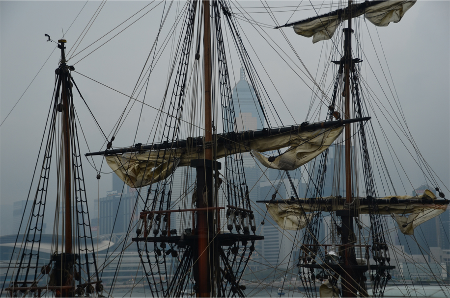 Sails up in Victoria Harbour