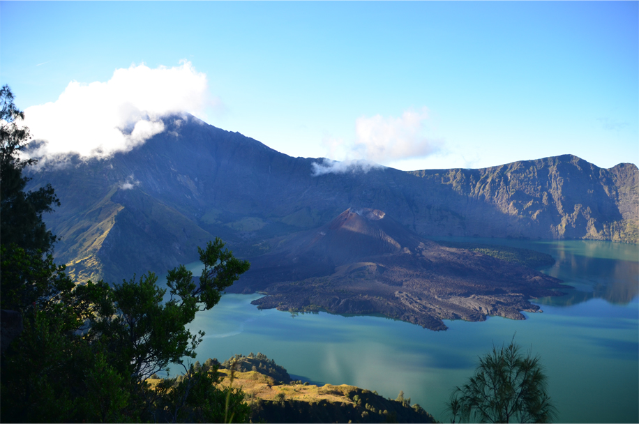 Morning on Mount Rinjani, Lombok, Indonesia