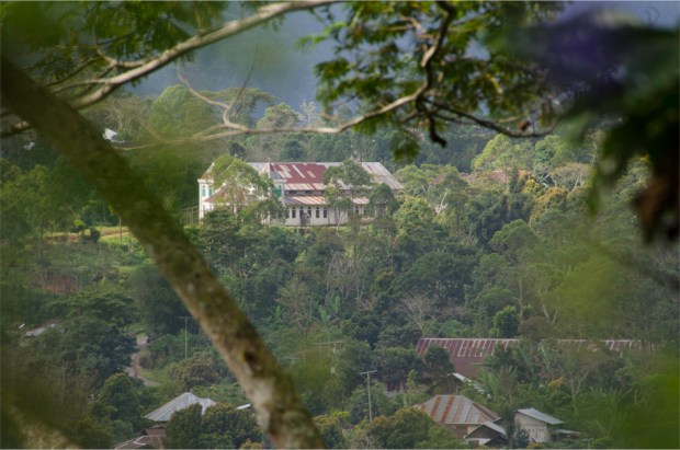 A local church above the fields