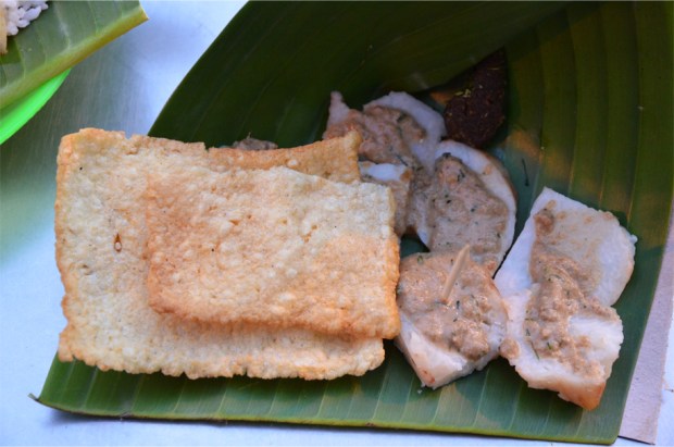 Cabuk rambak with rice crackers, Solo