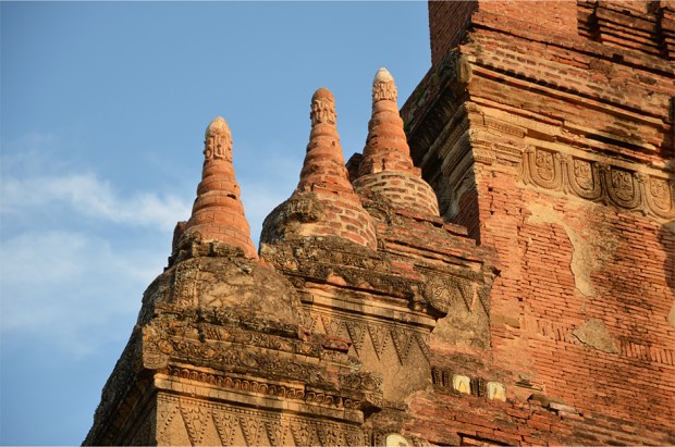Restored miniature stupas