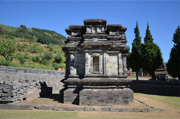 Candi Gatotkaca, in front of the Kailasa Museum