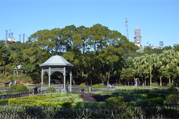 Gazebos near the summit
