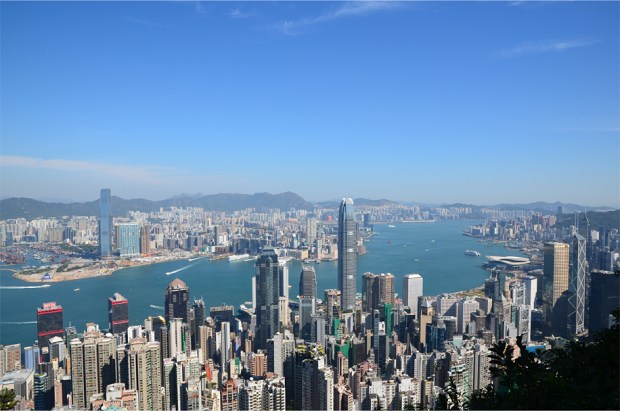 A postcard-perfect view from the Peak