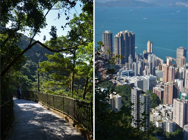 Admiring the view from Lugard Road