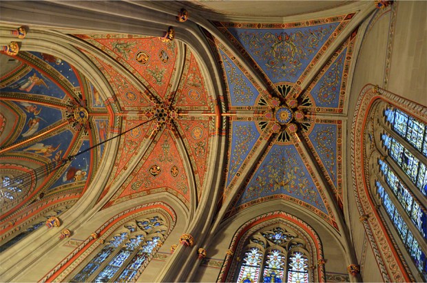 Vaulted splendor in the cathedral's Chapel of the Maccabees