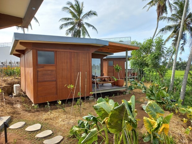 Guests visiting Locavore NXT can stay overnight in three on-site cabins